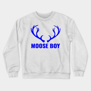 MOOSE BOY BLUE Crewneck Sweatshirt